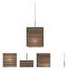 Kirk 6 LED Satin Nickel Cord Pendant Ceiling Light