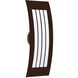 Sail 2 Light 18 inch Bronze Outdoor Sconce