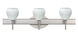Tay Tay LED 23 inch Satin Nickel Vanity Lighting Wall Light in Carrera Glass