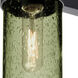 Juni 10 1 Light 11.5 inch Black Outdoor Sconce in Incandescent, Moss Bubble Glass