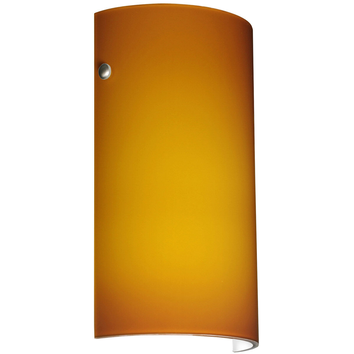 Tamburo 7 1 Light 7 inch Polished Nickel ADA Wall Sconce Wall Light in Incandescent, Amber Matte Glass