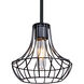 Spezza 7 1 Light Black Cord Pendant Ceiling Light