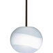 Luna 1 Light Bronze Stem Pendant Ceiling Light