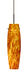 Besa Lighting Tu Tu 1 Light Bronze Pendant Ceiling Light in Amber Cloud Glass 1BT-412118-BR - Open Box