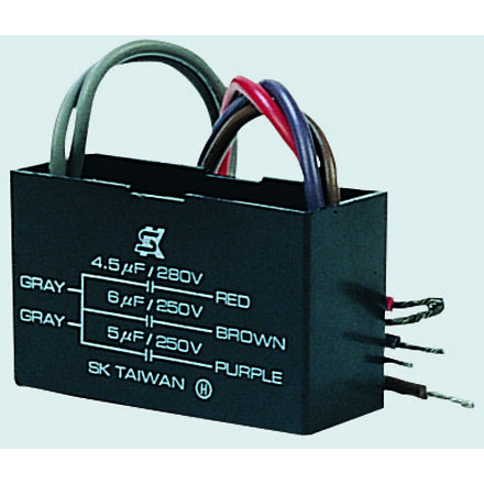 Signature Triple Capacitor, 4.5/6 and 5 Uf