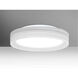 Besa Lighting Pella 16 LED 16 inch Flush Mount Ceiling Light in Opal with Chalk Glass PELLA16KRC-LED - Open Box