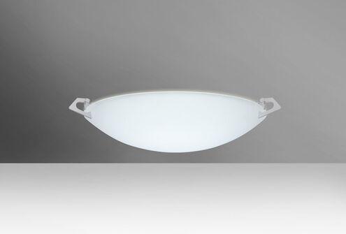 Sonya 13 1 Light 13 inch Satin Nickel Flush Mount Ceiling Light in Halogen, Satin Frost Glass