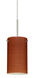 Stilo 7 1 Light Satin Nickel Pendant Ceiling Light in Incandescent, Cherry Glass