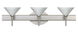 Kona LED 23 inch Satin Nickel Vanity Lighting Wall Light in White Glass