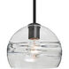 Spirit 8 1 Light Black Stem Pendant Ceiling Light