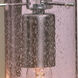 Juni 10 1 Light Satin Nickel Wall Pendant Ceiling Light in Plum Bubble Glass