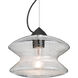 Zen 1 Light Black Cable Pendant Ceiling Light