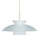 Besa Lighting Trilo LED Satin Nickel Pendant Ceiling Light in Frost Glass 1JT-451325-LED-SN - Open Box