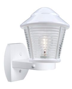 3100 Series 1 Light 12 inch White Outdoor Sconce, Costaluz
