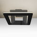 Matrix LED 12 inch Black Semi-Flush Mount Ceiling Light