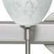 Tay Tay LED 15 inch Satin Nickel Vanity Lighting Wall Light in Carrera Glass