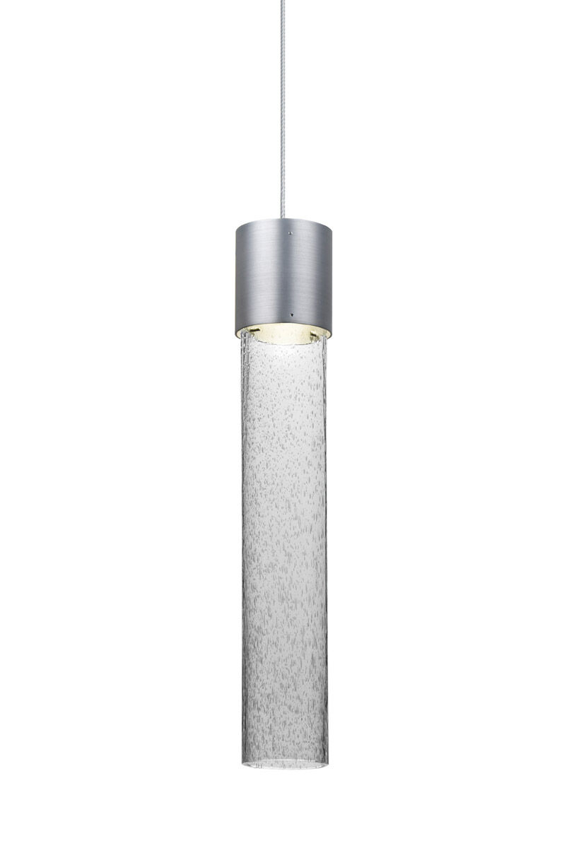 Bubble glass pendant light brushed nickel on sale