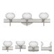 Lasso LED 23 inch Satin Nickel Vanity Lighting Wall Light in Opal Matte Glass