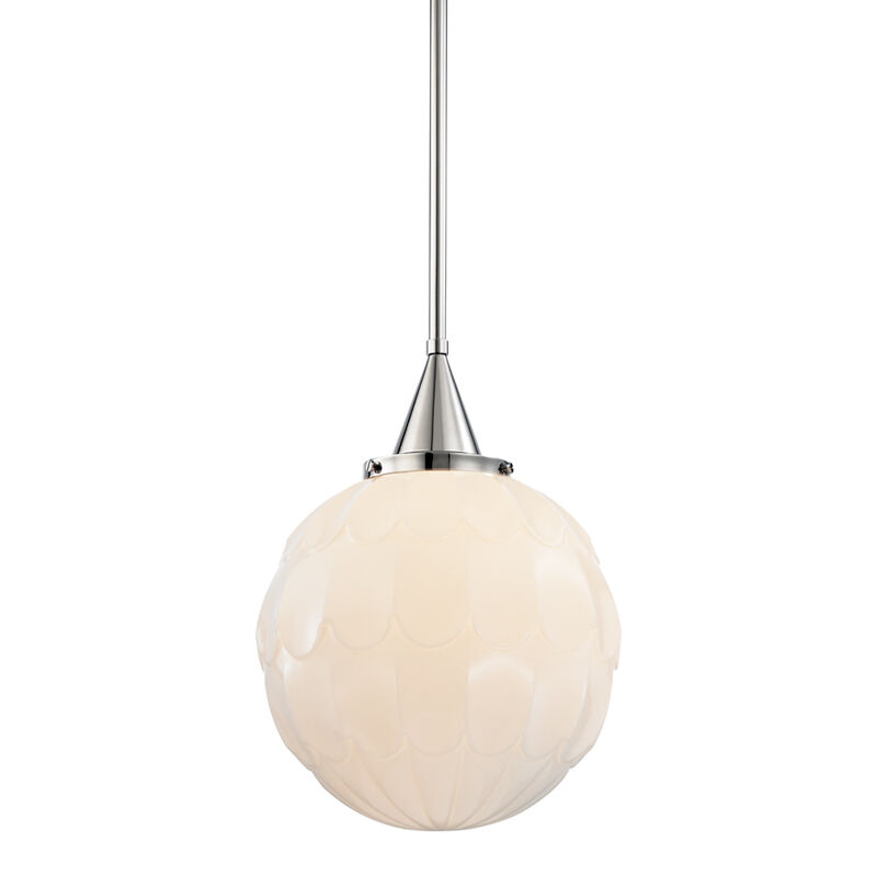 Tybalt 1 Light 15 inch Polished Nickel Pendant Ceiling Light