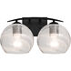 Jilly 2 Light 15 inch Black Vanity Light Wall Light