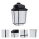3028 Series 1 Light 10 inch Black Outdoor Sconce, Costaluz