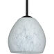 Bolla 1 Light Black Stem Pendant Ceiling Light