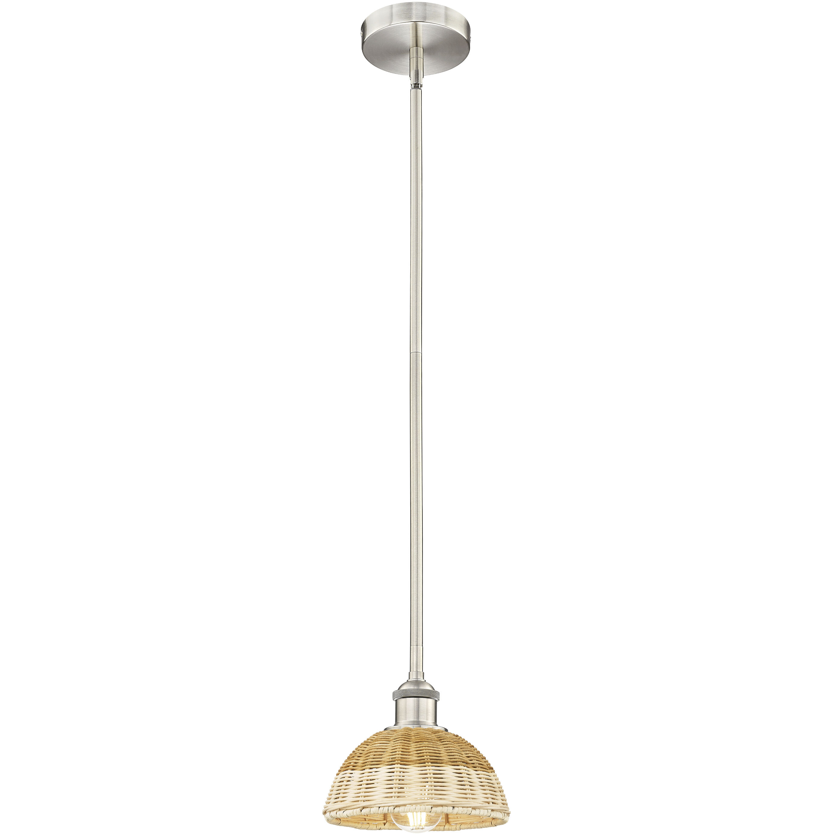 Edison Bristol Natural II 1 Light 7.50 inch Mini Pendant