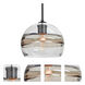 Spirit 8 1 Light Black Cord Pendant Ceiling Light
