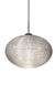 Pape 12 LED Bronze Pendant Ceiling Light in Glitter Glass