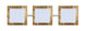 Alex LED 23 inch Satin Nickel Vanity Lighting Wall Light in Opal/Gold Foil Glass