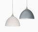 Brella 1 Light Satin Nickel Pendant Ceiling Light in White Glass, Halogen