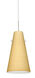 Cierro LED Satin Nickel Pendant Ceiling Light in Vanilla Matte Glass