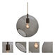 Maestro 1 Light Bronze Pendant Ceiling Light in Smoke Glass