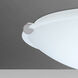 Trio 12 1 Light 12 inch Satin Nickel Flush Mount Ceiling Light in Incandescent, White Glass