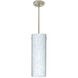Tondo 18 1 Light Satin Nickel Stem Pendant Ceiling Light
