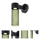 Juni LED 12 inch Black Outdoor Sconce in Moss Bubble Glass
