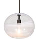 Geno 1 Light Black Pendant Ceiling Light