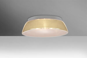 Pica 14 1 Light 11 inch Flush Mount Ceiling Light in Incandescent, Creme Sand Glass