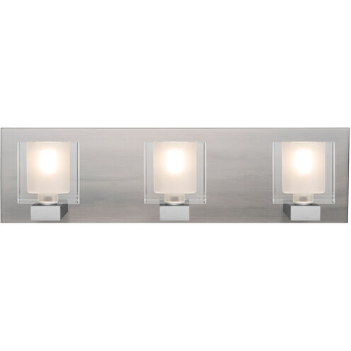 Bolo 3 Light 22 inch Satin Nickel Vanity Light Wall Light
