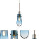 Wish 1 Light Satin Nickel Pendant Ceiling Light