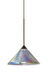 Kona 1 Light Bronze Pendant Ceiling Light in Incandescent