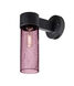 Juni 1 Light 12 inch Black Outdoor Sconce in Plum Bubble Glass, Incandescent