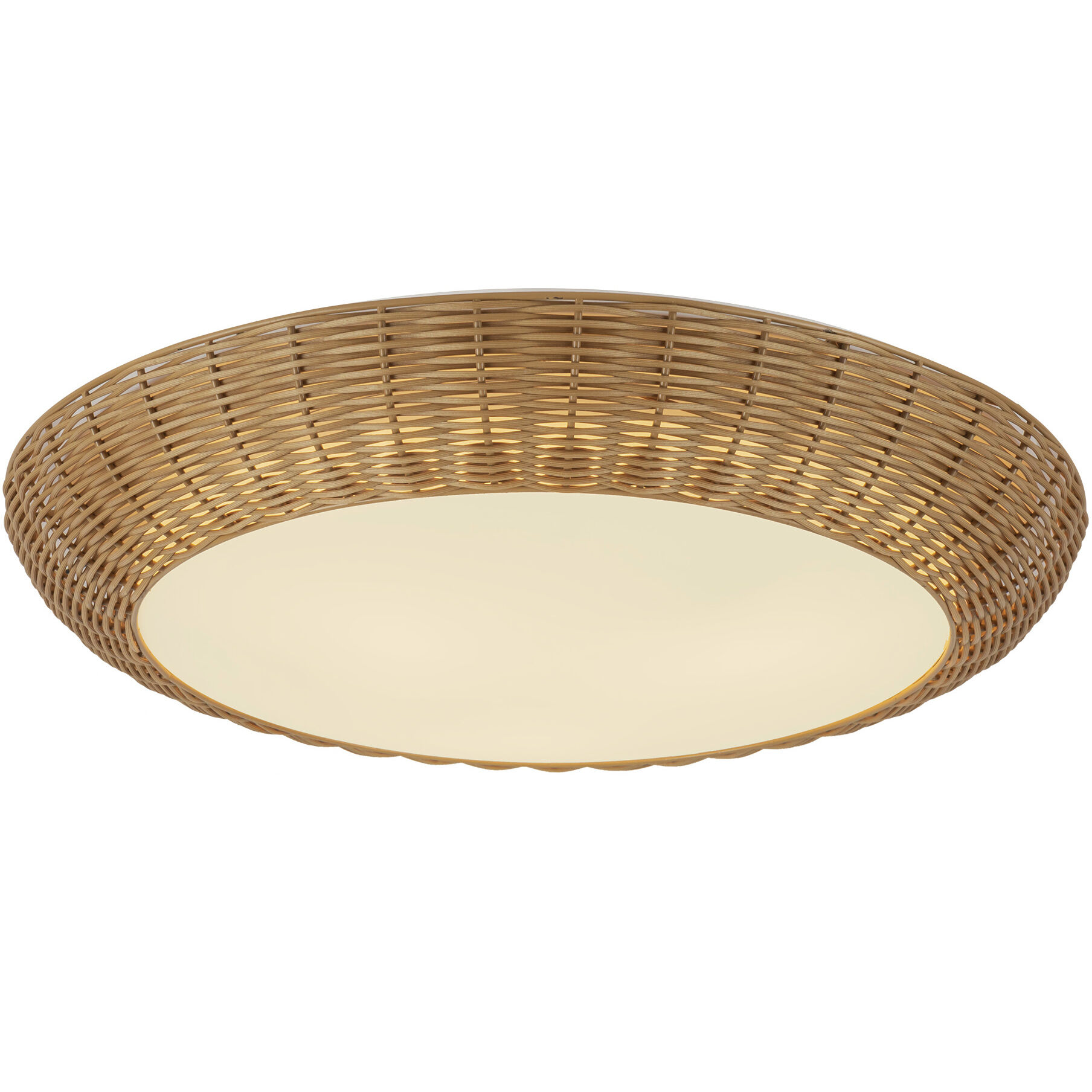 Alora Mood Merida 3 Light 20.75 inch Rattan Flush Mount Ceiling Light