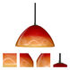 Tessa 1 Light Black Stem Pendant Ceiling Light