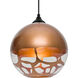 Rocky 1 Light Black Outdoor Pendant