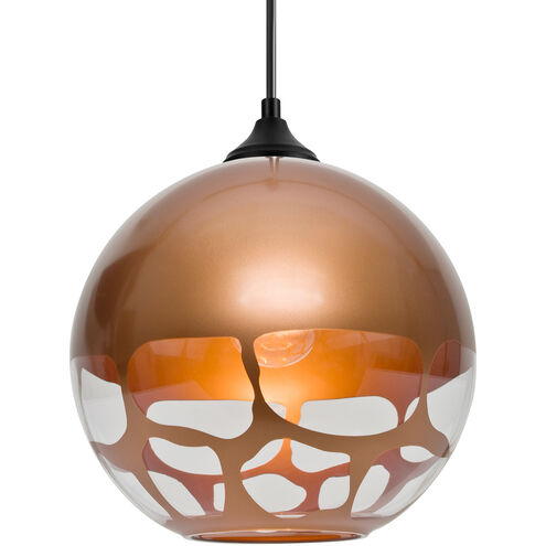 Rocky 1 Light Black Outdoor Pendant