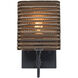 Kirk 6 LED 6 inch Black Wall Sconce Wall Light