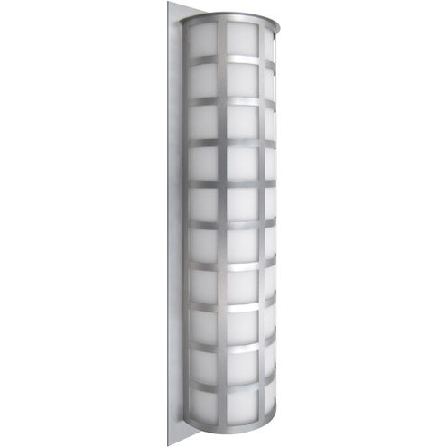 Besa Lighting Scala 28 3 Light 27 inch Silver Outdoor Sconce SCALA28-WA-SL - Open Box