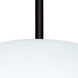 Jordo 1 Light Black Stem Pendant Ceiling Light