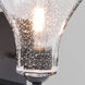 Melo LED 7.25 inch Black Wall Sconce Wall Light in Clear Bubble Glass, Edison LED